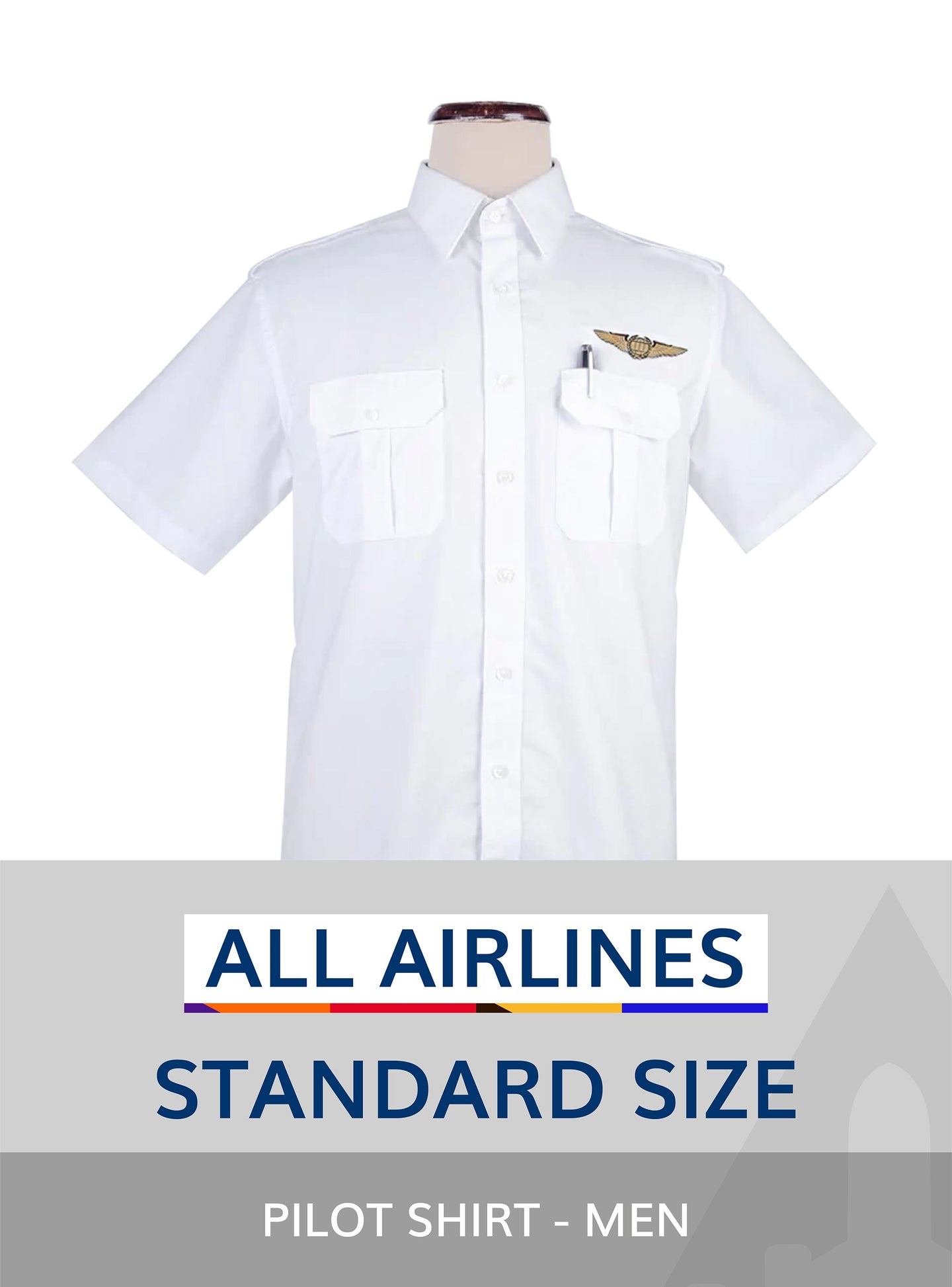 Display image for Men's All airline standard pilot shirt