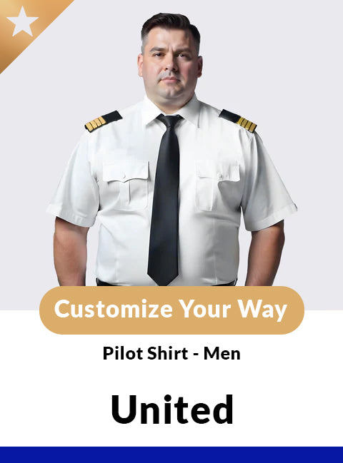 United Men’s Tailored Pilot Shirt – Short Sleeve