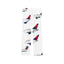 Image displays white pants with Delta airplane design