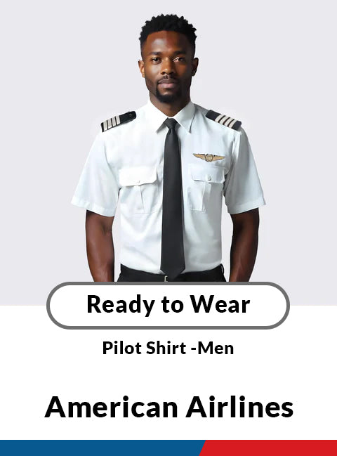 American Airlines Short Sleeve Standard Pilot Shirt – Men’s