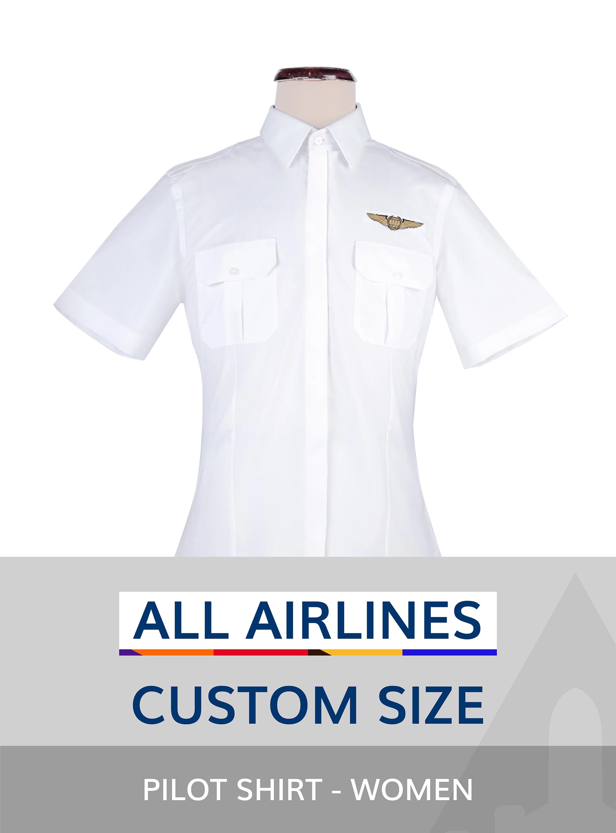 All Airlines custom size pilot shirt for women
