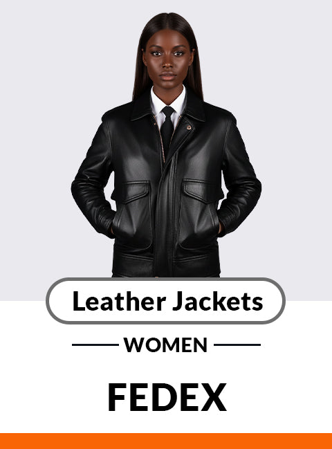 FedEx Uniform Leather Jackets Women