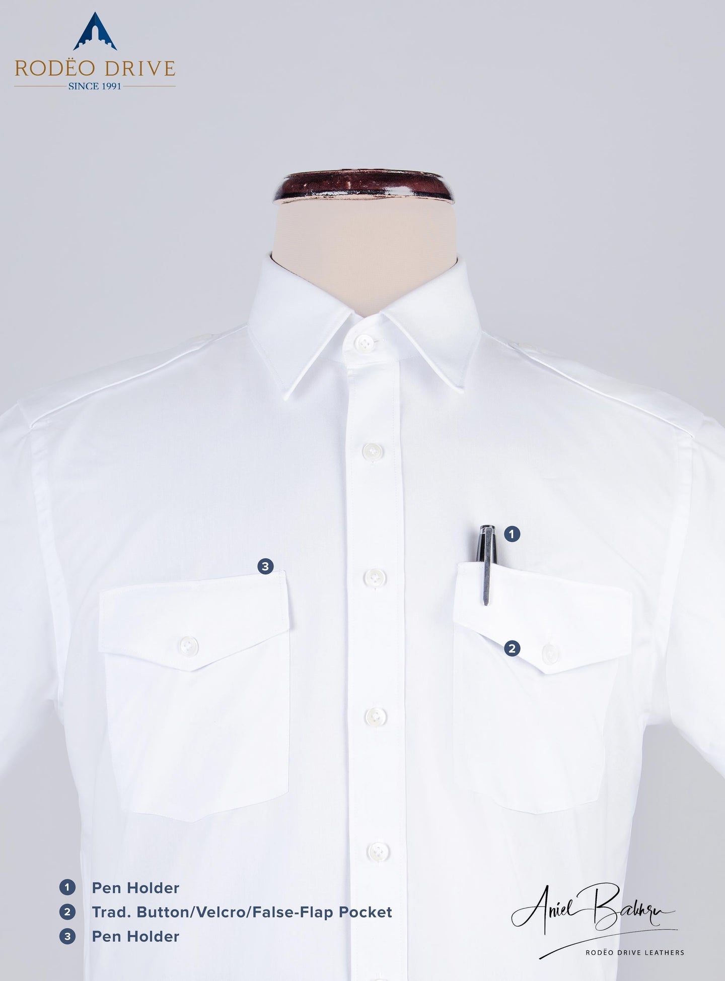 Close image of Custom Pilot Shirt Men