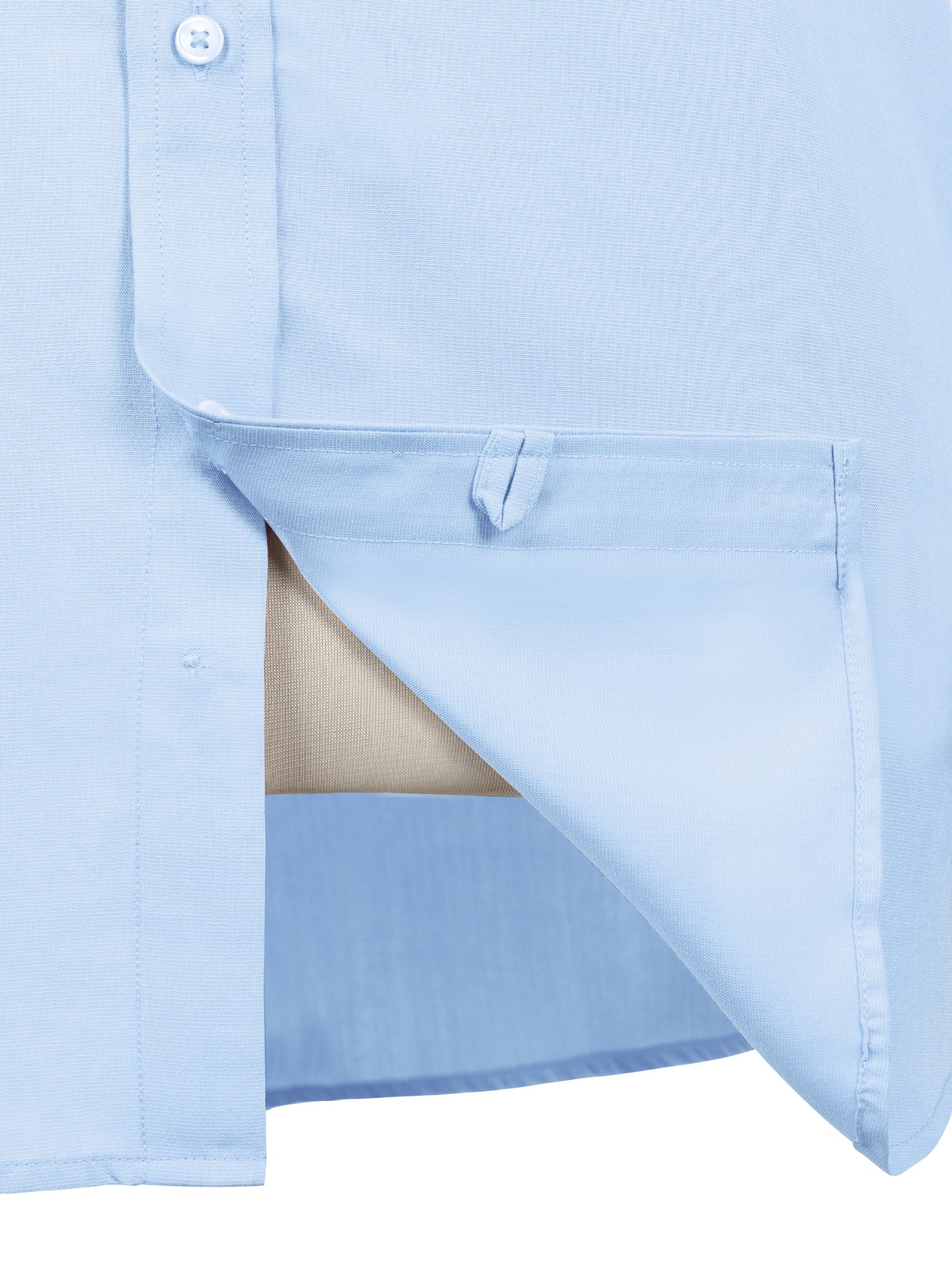 Blue Short Sleeve Polycotton In-Stock Pilot Shirt – Men’s