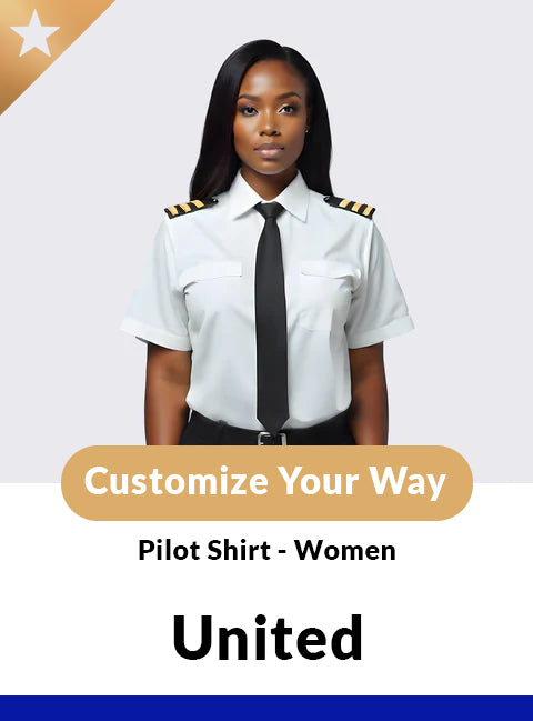 United Women’s Tailored Pilot Shirt – Short Sleeve
