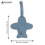 AIRPLANE LEATHER BAG TAG - BIG SKY BLUE