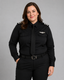 Women's Black Pilot Shirt - Long Sleeve - Tailored