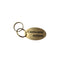 CONTINENTAL AIRLINES BRASS TAG OVAL GOLDEN