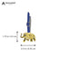 ELEPHANT BRASS TAG - KEY HOLDER -GOLDEN