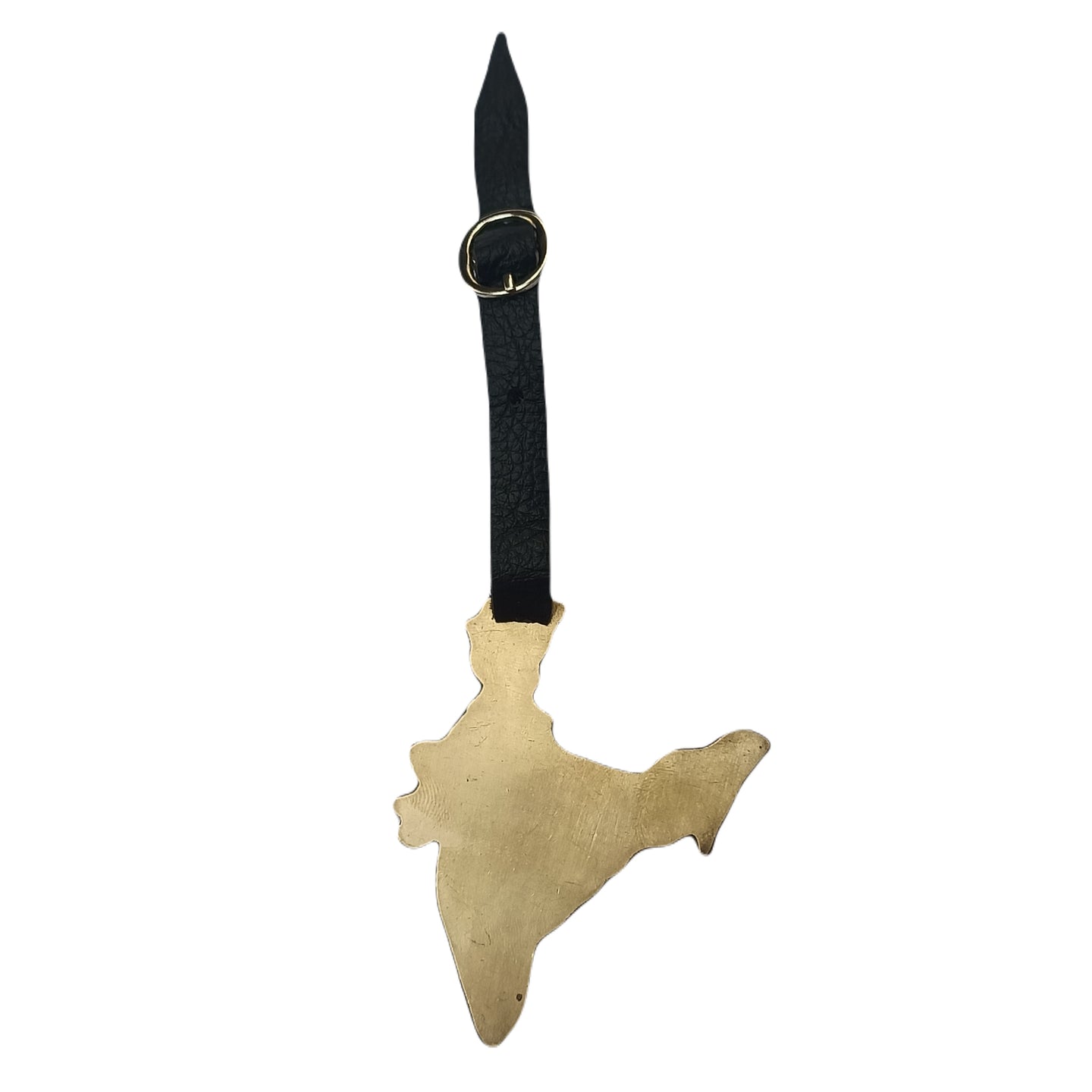 INDIA MAP BRASS TAG GOLDEN