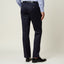 Pilot uniform pants fabric and tailored crease detail