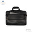 front view of Black PAPERLESS AIRSIDE PILOT BAG. It showcases Front compartments . You can insert Labtop in Front compartment.