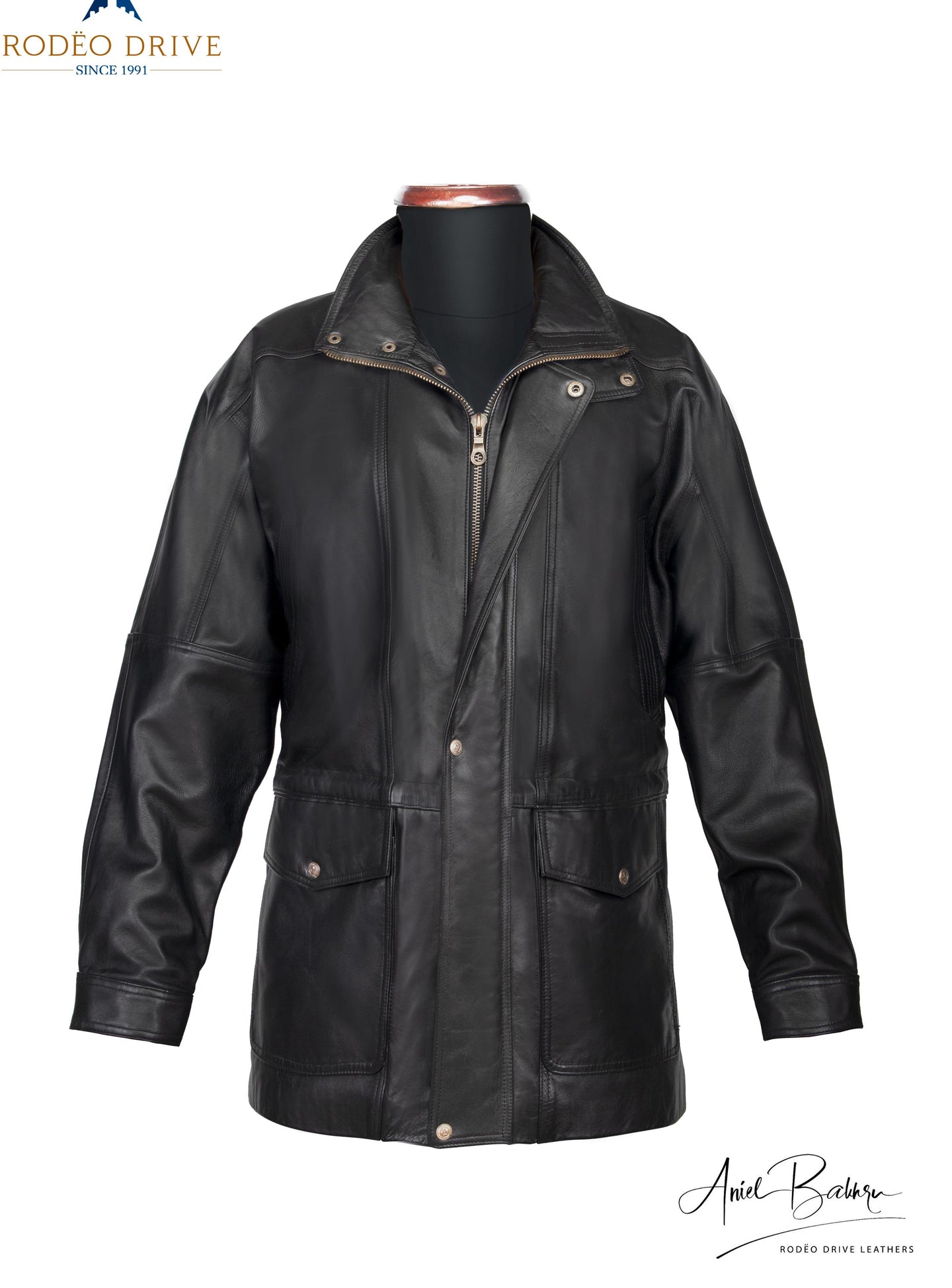 Image of front side of Zipper Jacket on a mannequin.