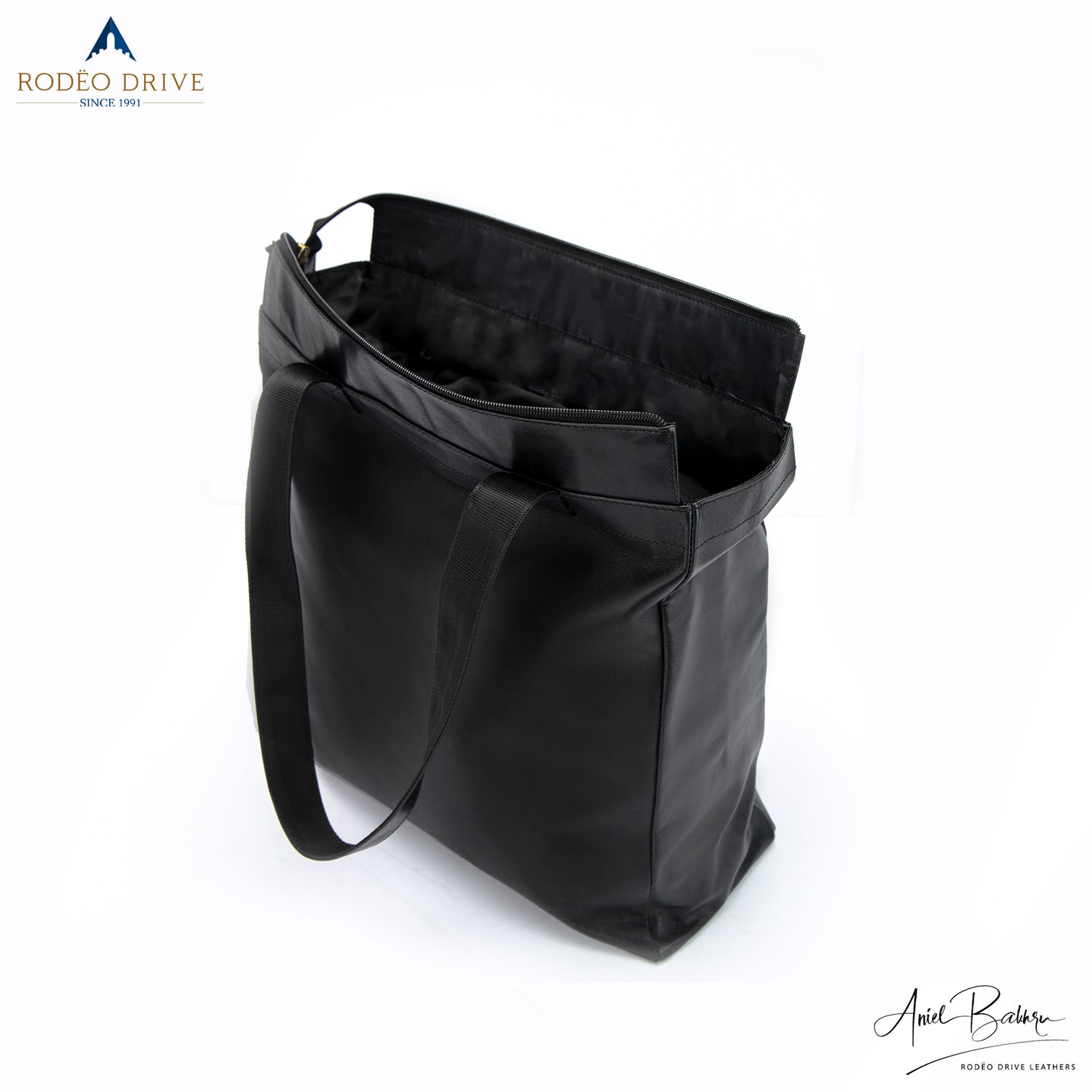 Open black lamp chan bag