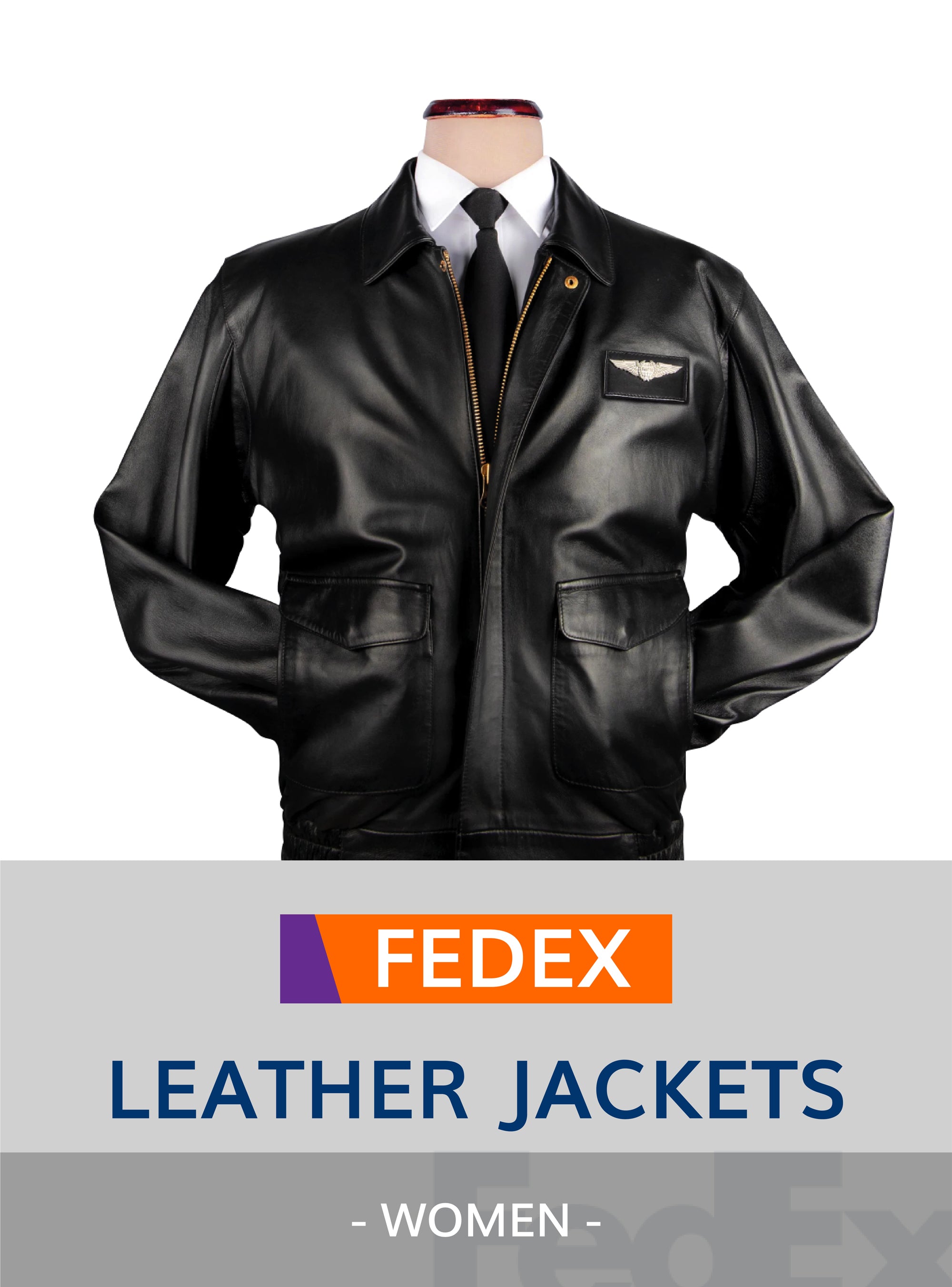 Fedex Leather Jacket for women
