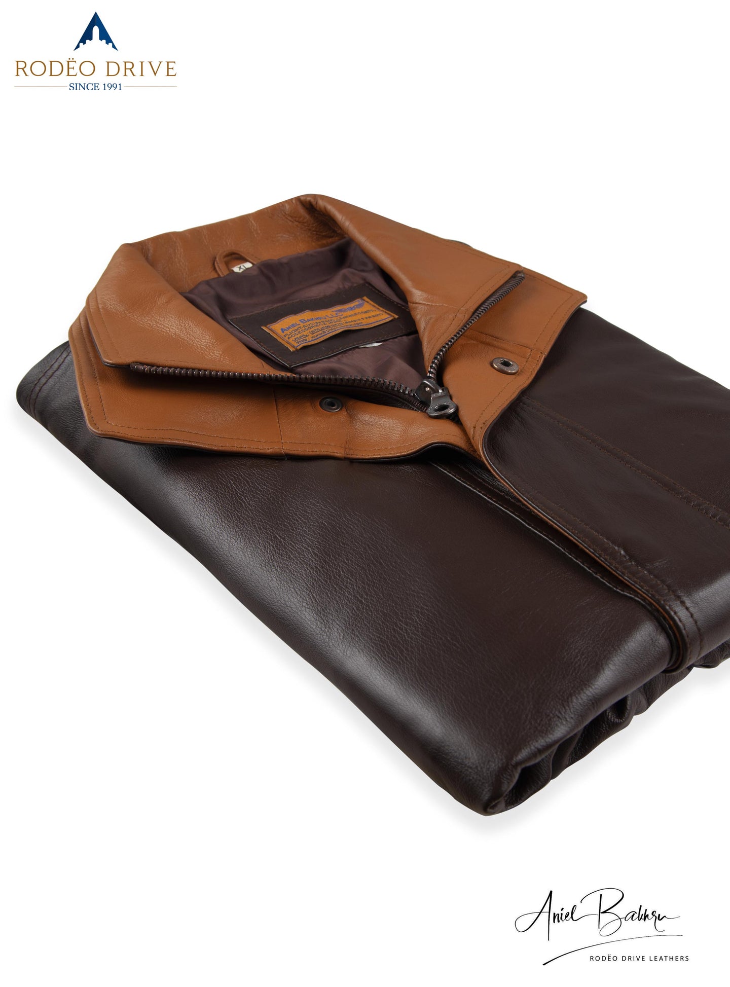 2 Color Bomber Jacket folded image