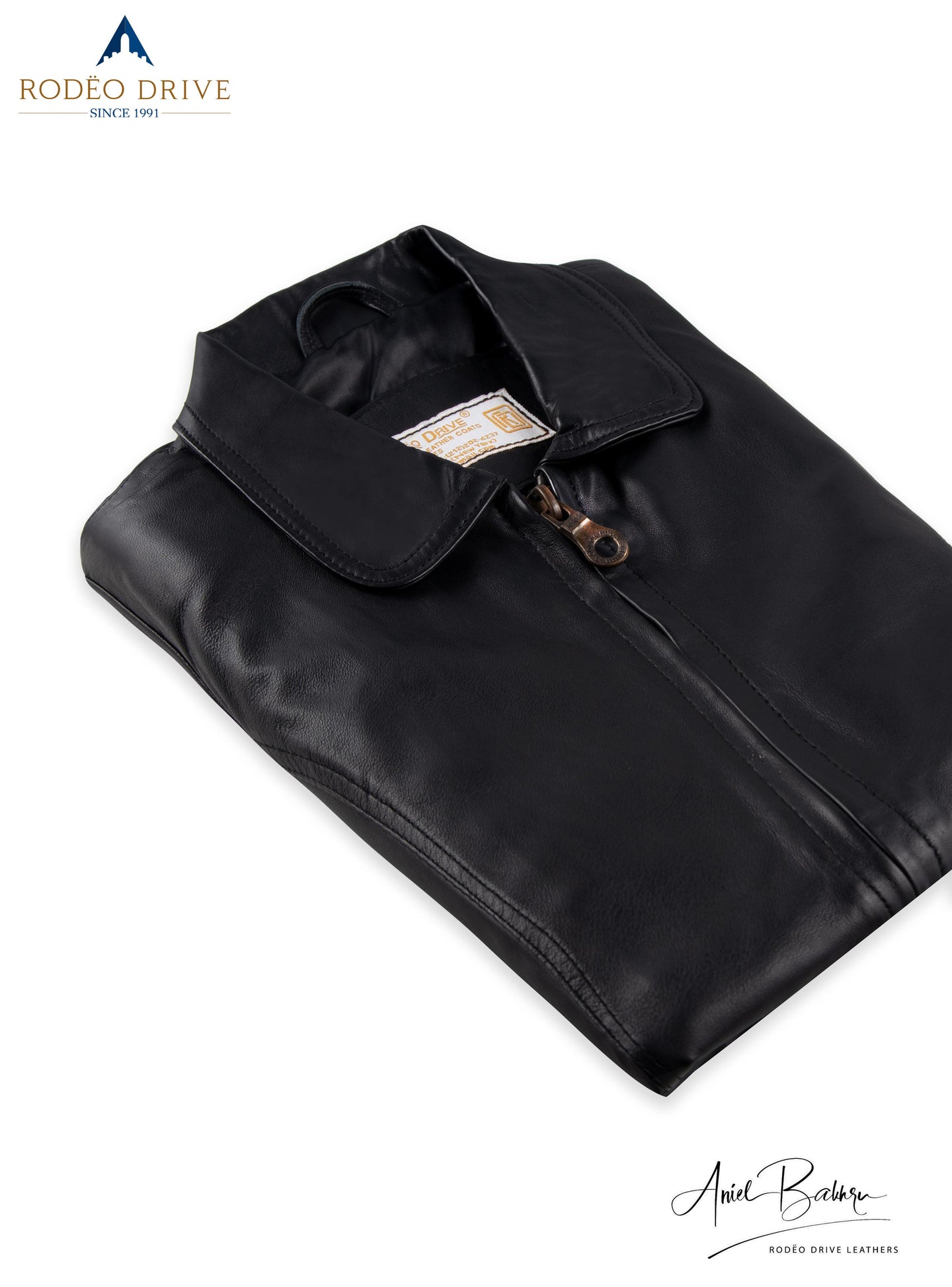 Folded image of black TRENCH COAT