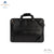 Backside image of  Black PILOT BAG. a side zip is visible. The bag looks very spacious