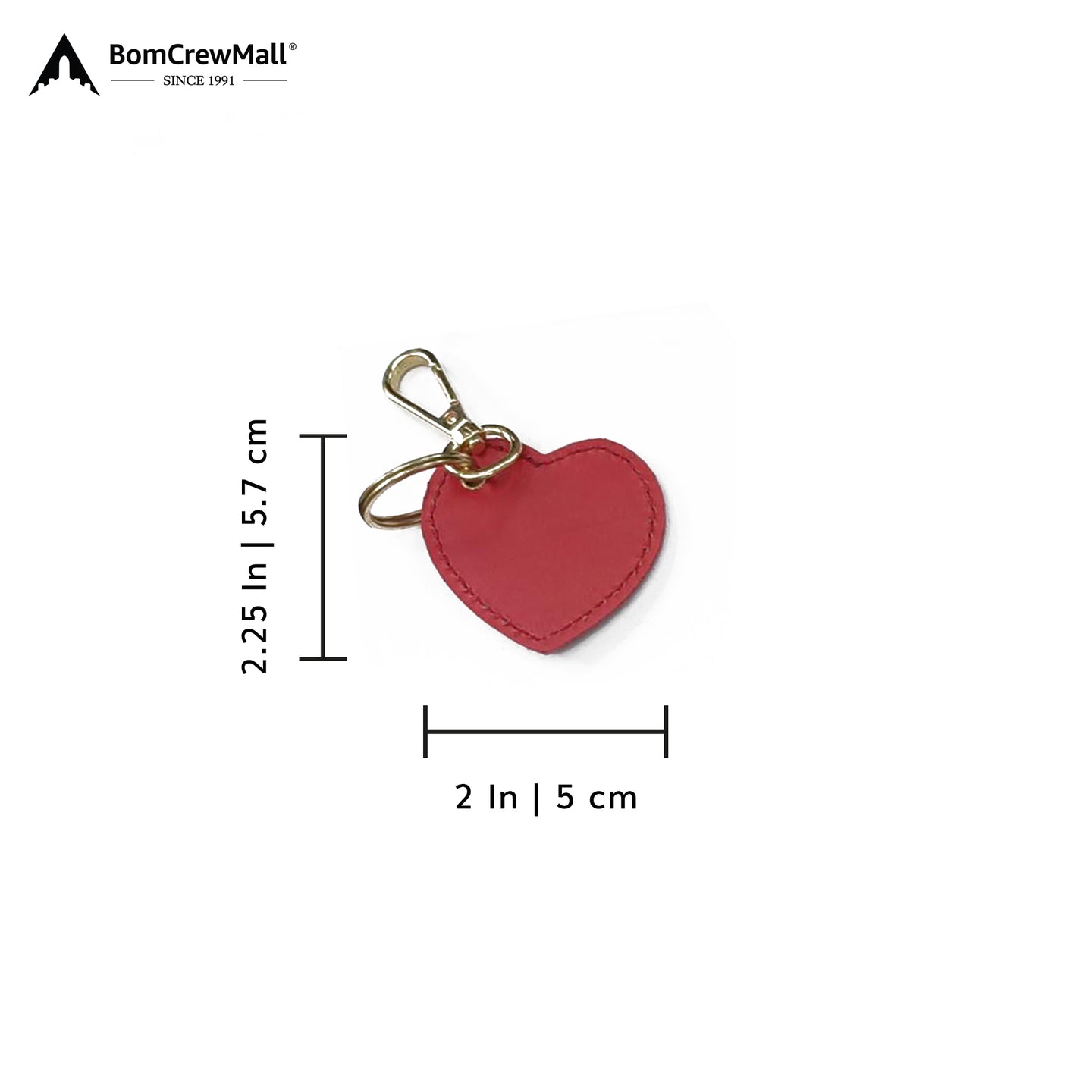 red HEART SHAPE BAG TAG - KEY HOLDER