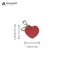 red HEART SHAPE BAG TAG - KEY HOLDER