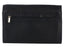 back side image of Black MULTI CURRENCY WALLET, a zip is visible it is zipped. The zip is covered with tailored cover.
