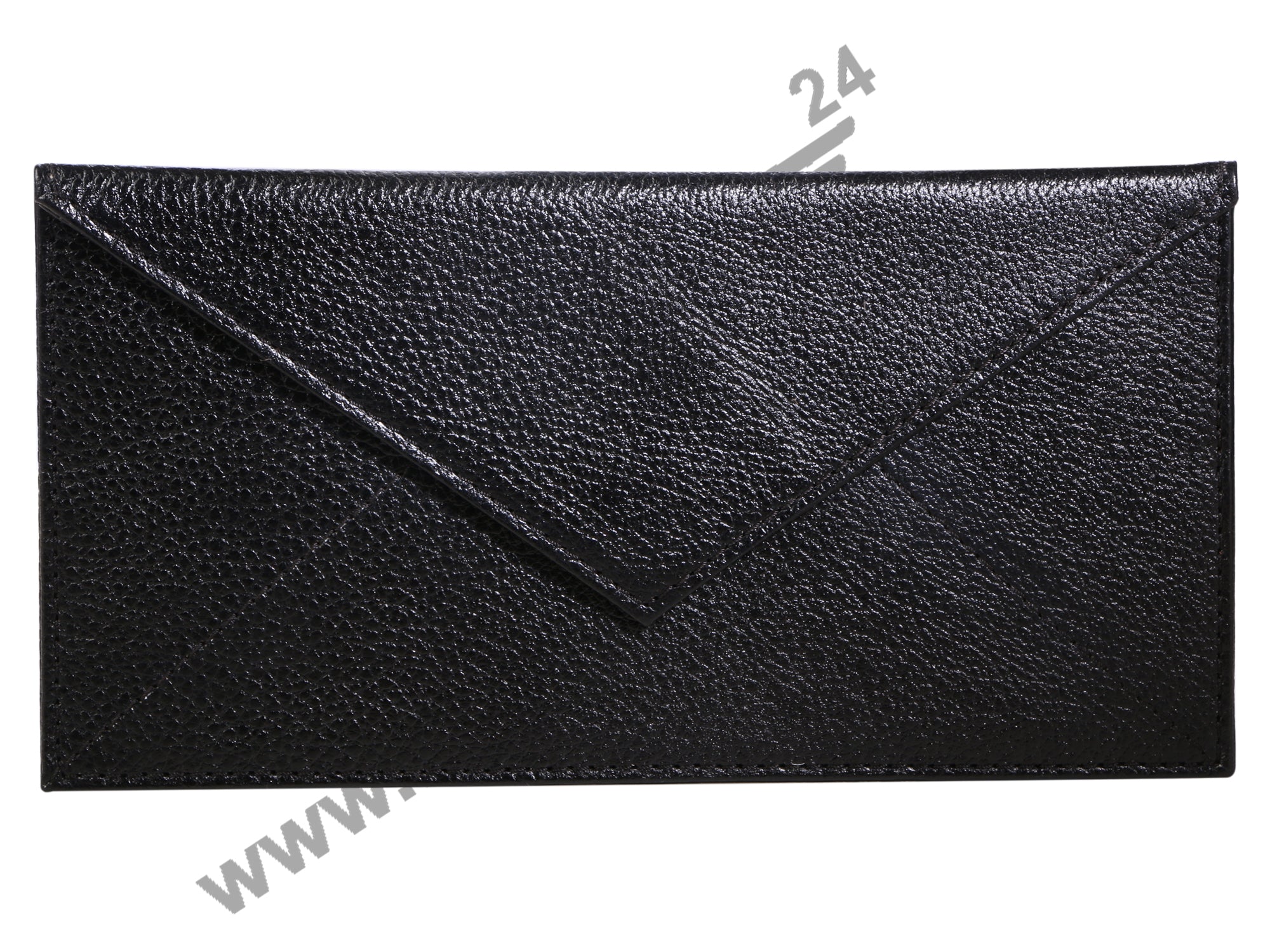 Front view of a Black ENVELOPE WALLET