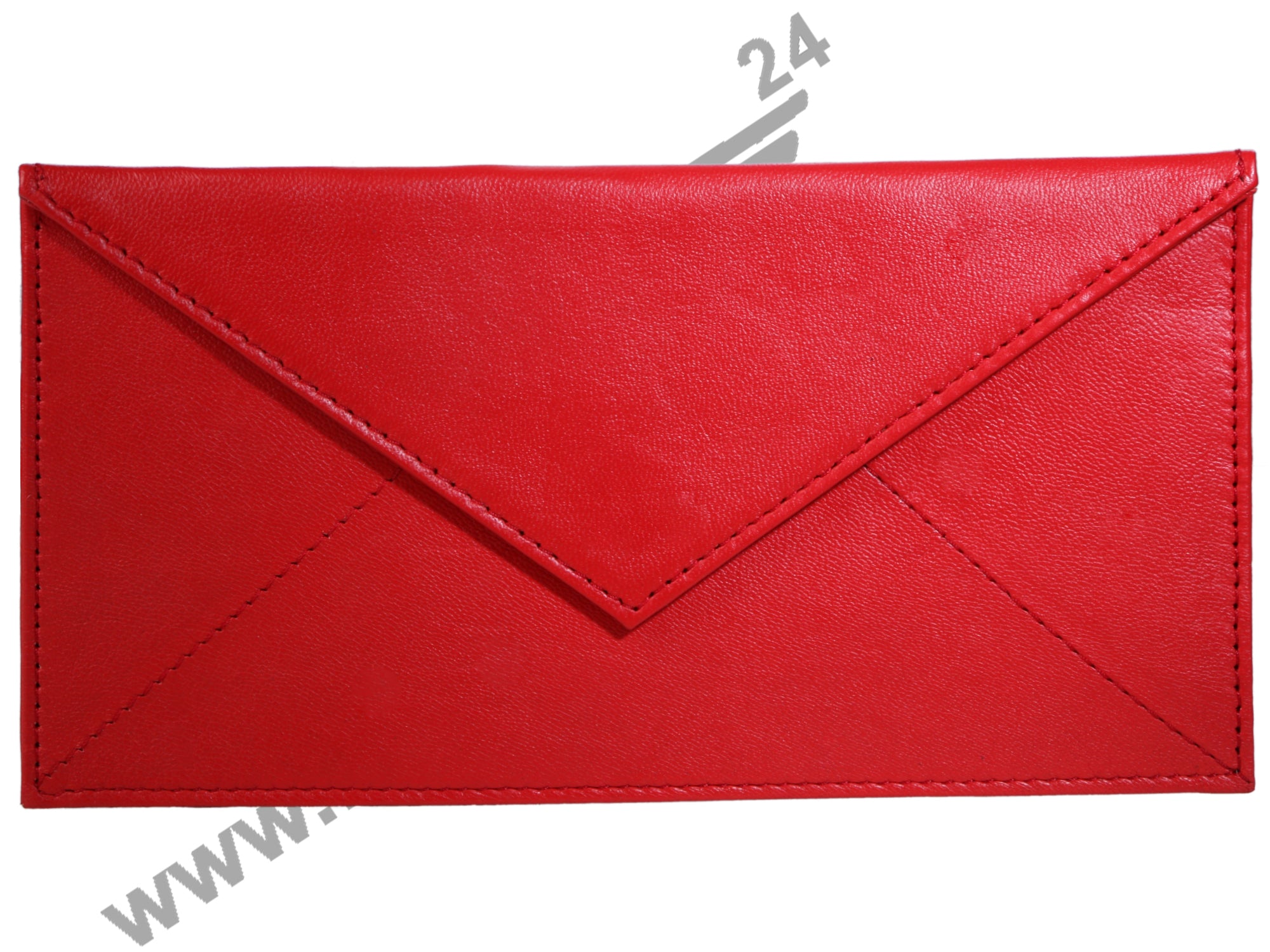 Front view of red ENVELOPE WALLET