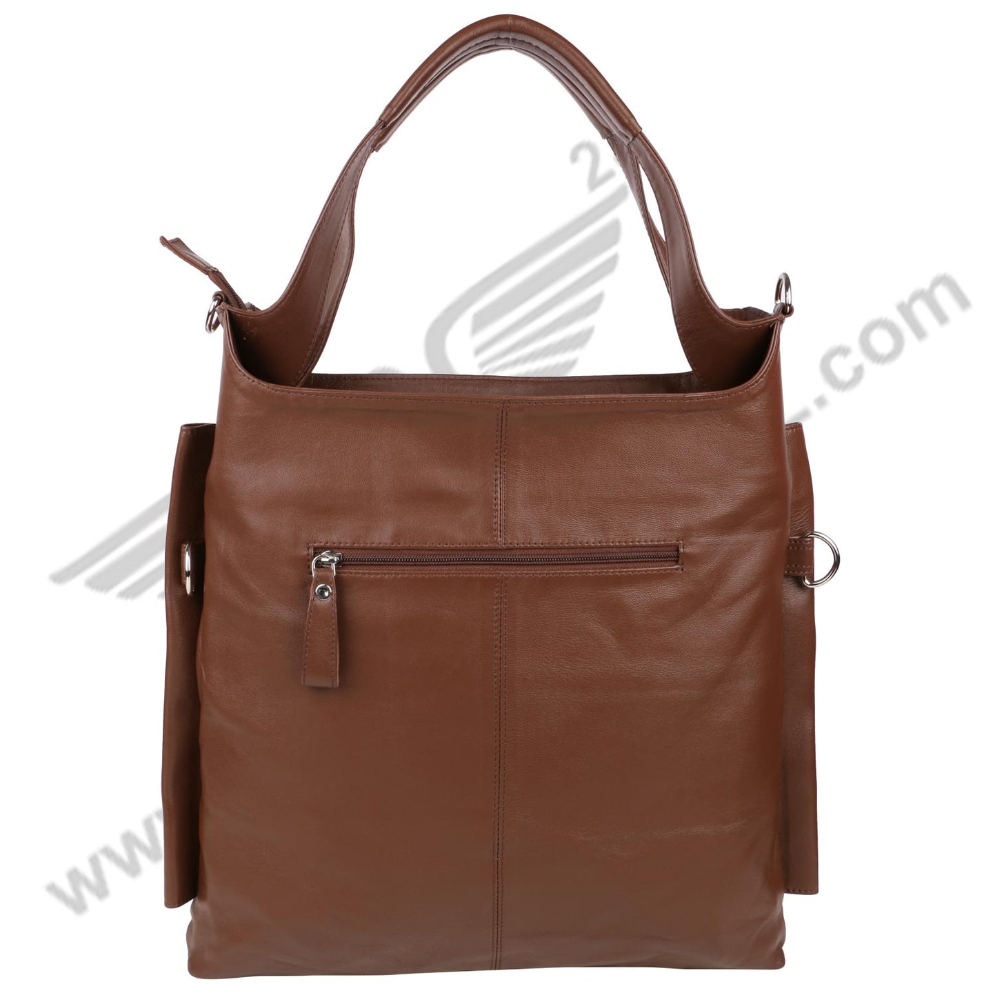 Front image of brown FER GAMO HAND BAG