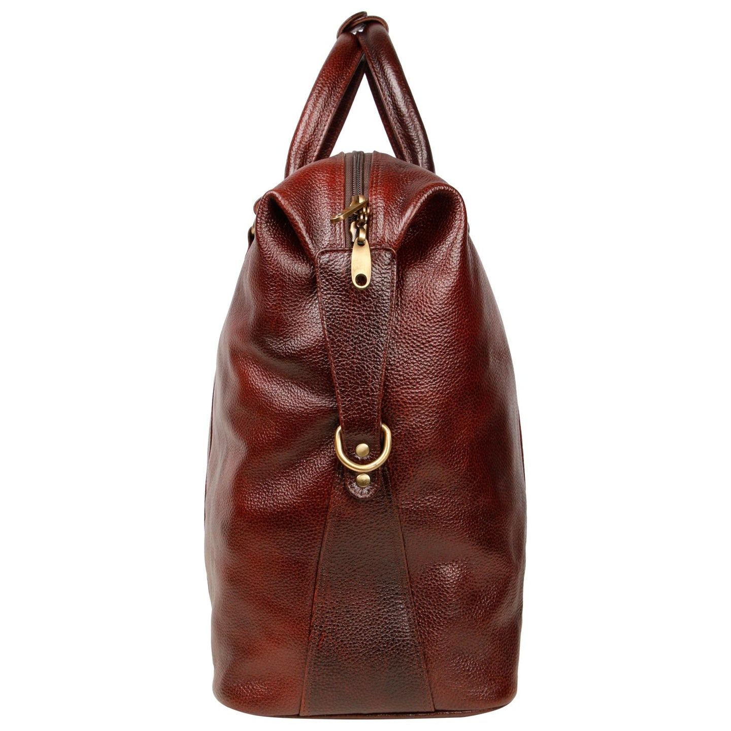 Sleek side image of brown CARRY ON TOTE SAA-SMALL