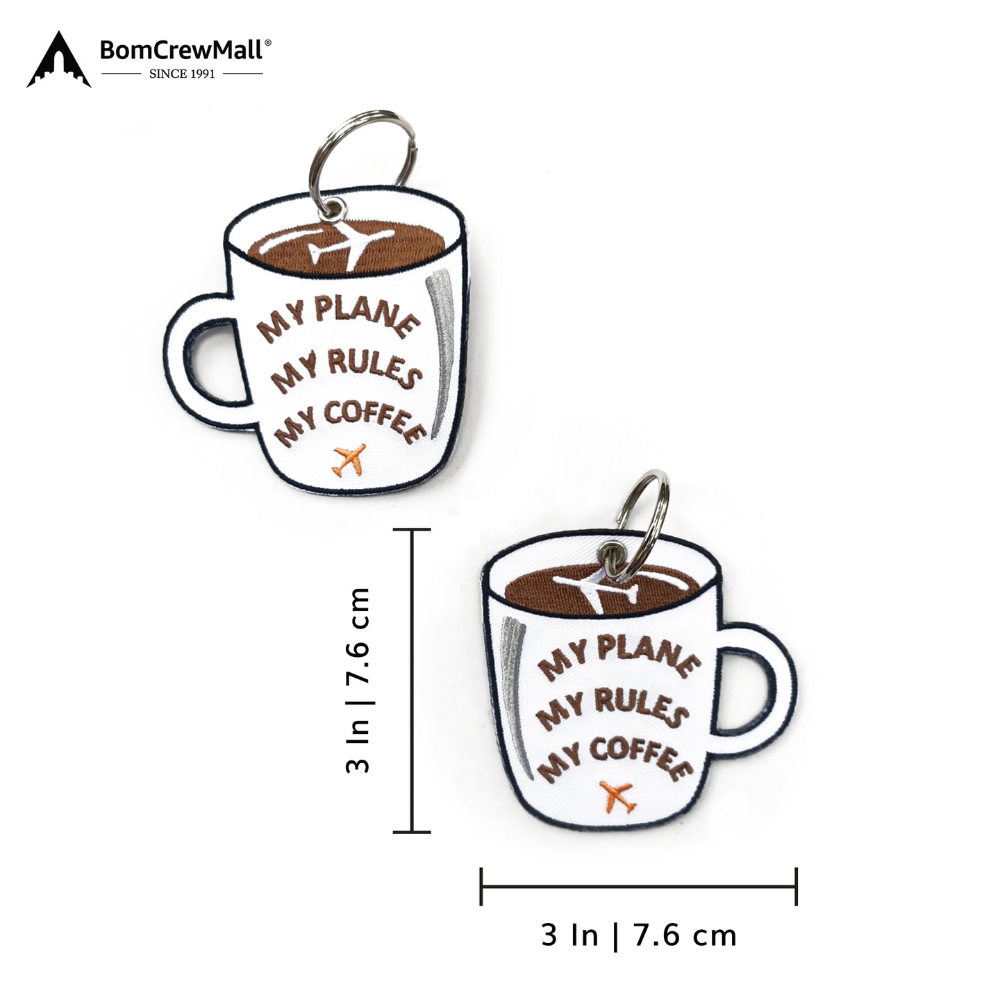 my plane, my coffee, my rules bag tag