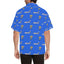 back side image of blue CONVAIR 880 HAWAIIAN SHIRT