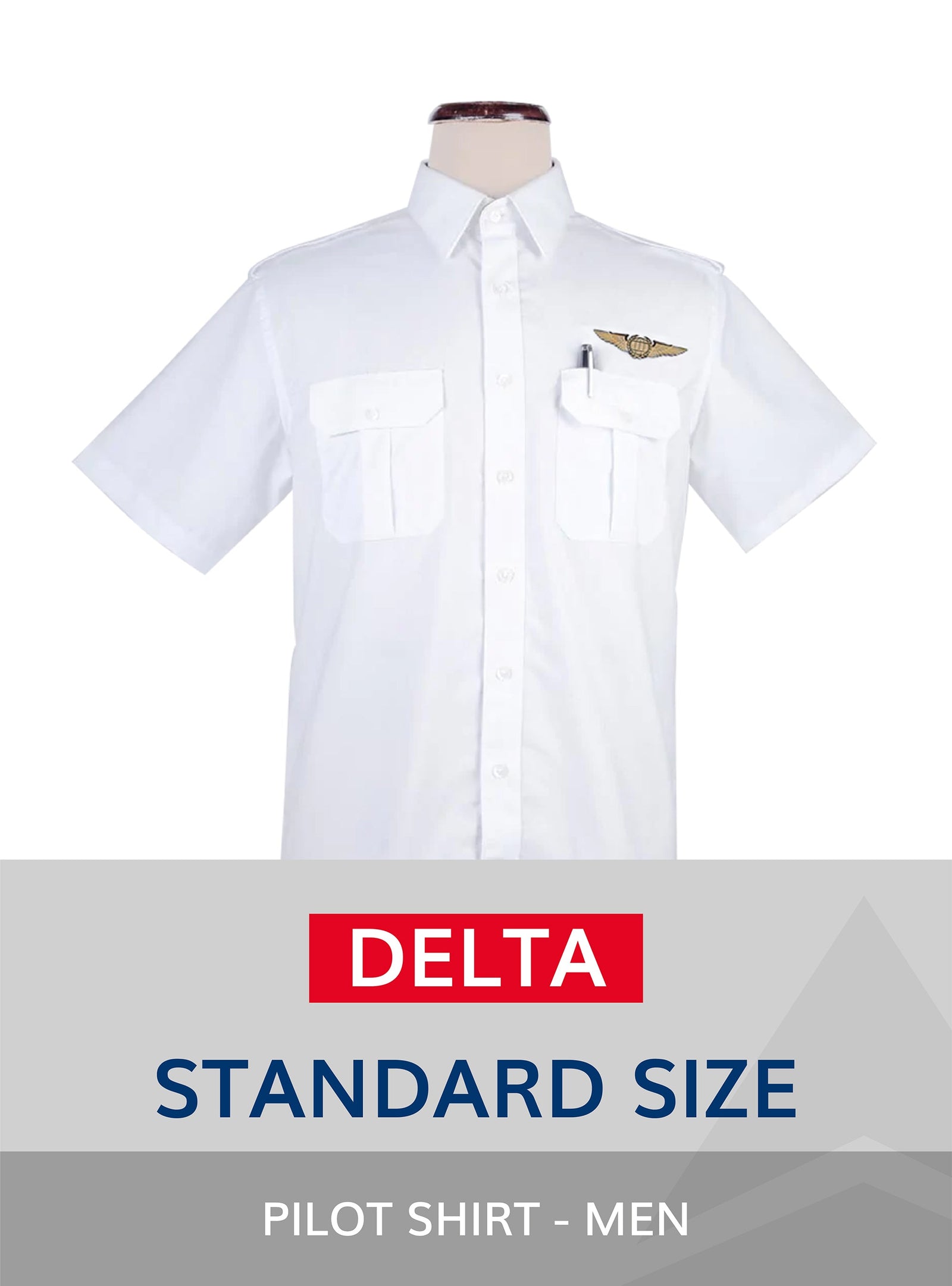 Delta Standard Size Pilot Shirt for Men