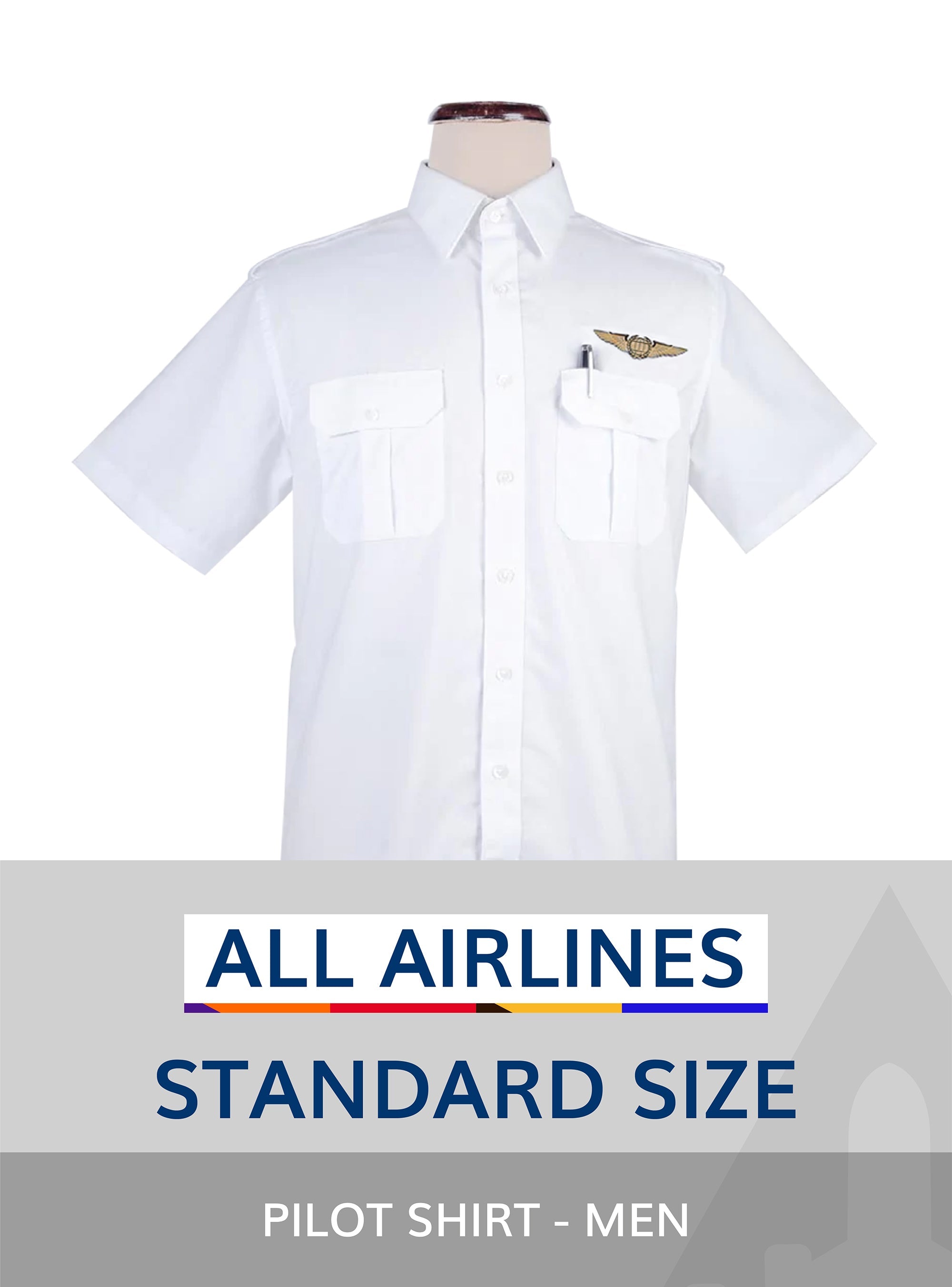 Display image for Men's All airline standard pilot shirt