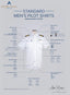 Complete anatomy of white Standard Pilot Shirt. Every part of it is described in detail.