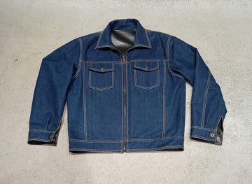 REVERSIBLE DENIM + LEATHER