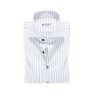 White n Blue in Stripes BT100231