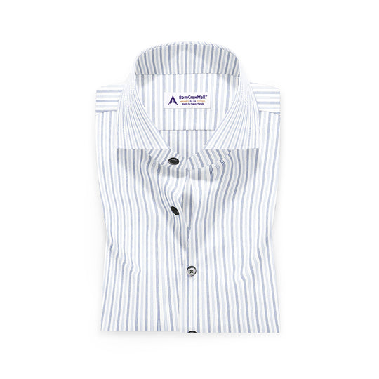 White n Blue in Stripes BT100231