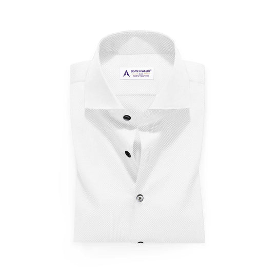 White in Dobby Print BT10078