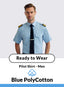 Blue Short Sleeve Polycotton In-Stock Pilot Shirt – Men’s