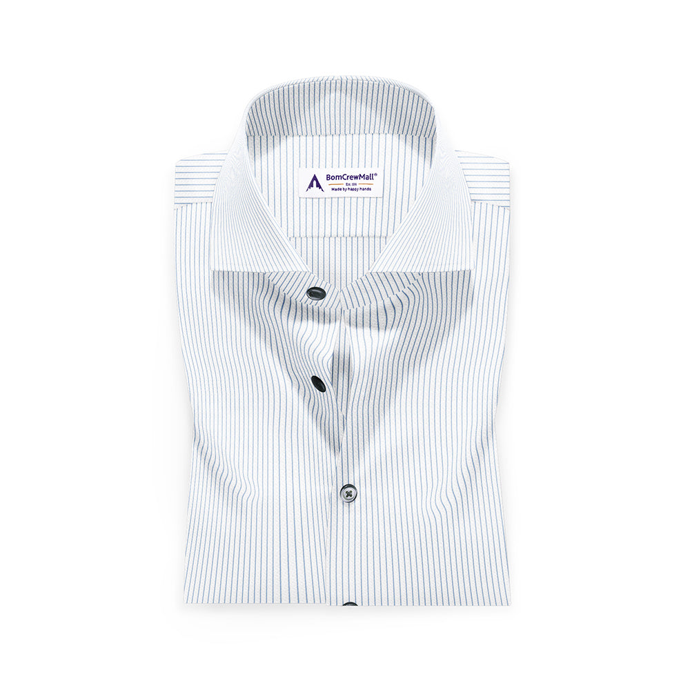 White n Blue in Stripes BT100225