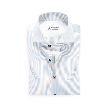 White n Blue in Stripes BT100225