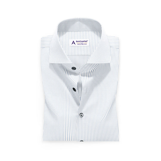 White n Blue in Stripes BT100225