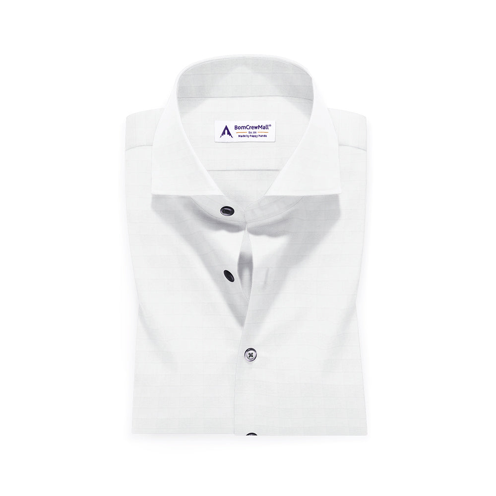 White in Dobby Print BT100162