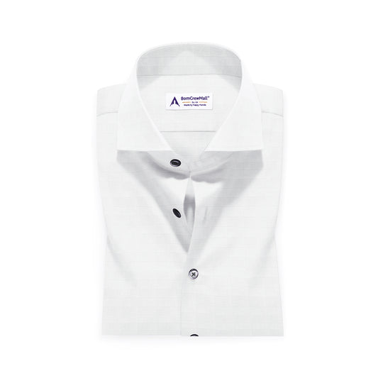 White in Dobby Print BT100162