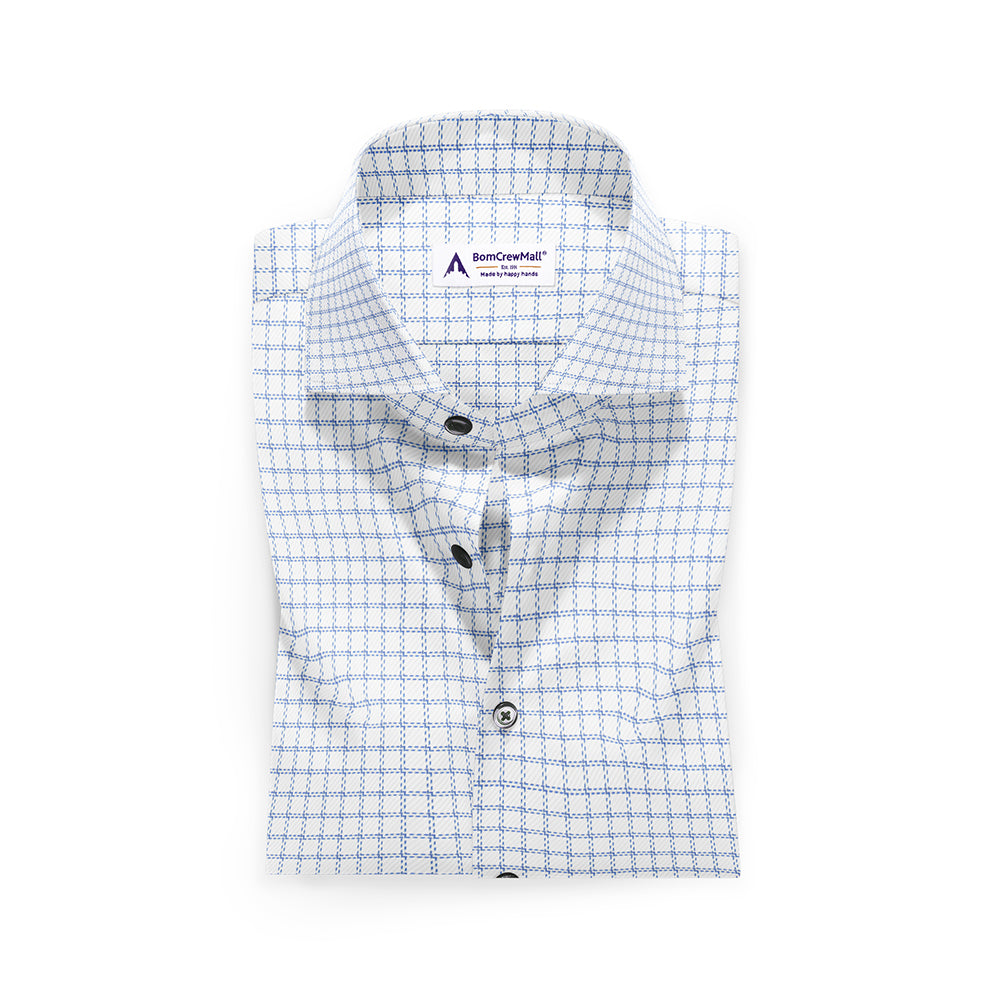 White n Blue in Stripes BT100234