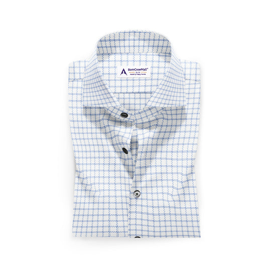 White n Blue in Stripes BT100234