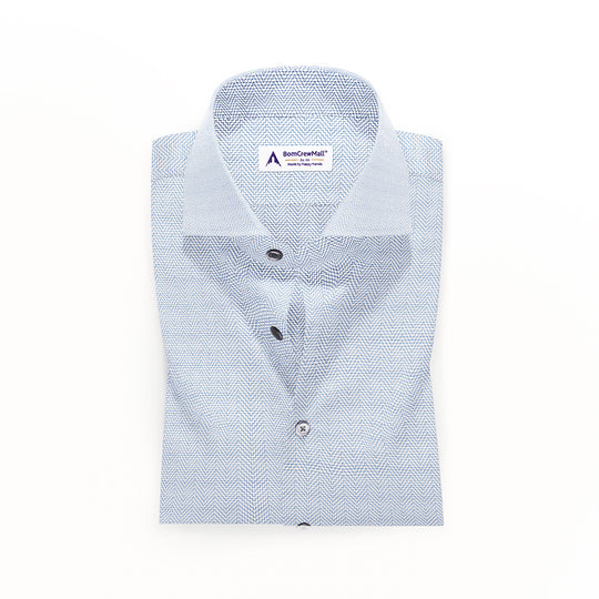 Blue n White in Dobby Print BT100237