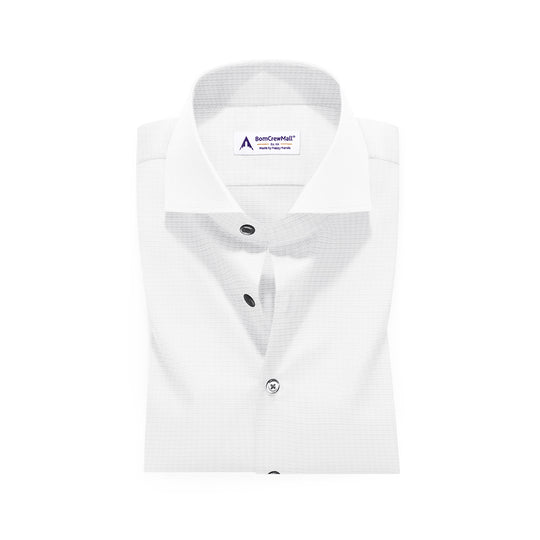 White in Dobby Print BT10062