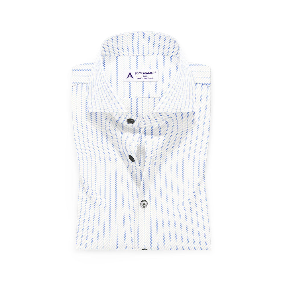 White n Blue in Stripes BT100258