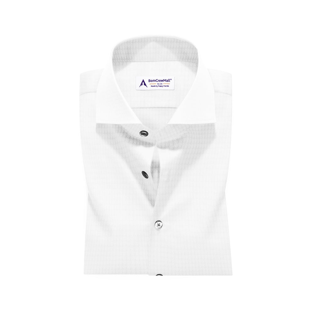 White in Dobby Print BT100163